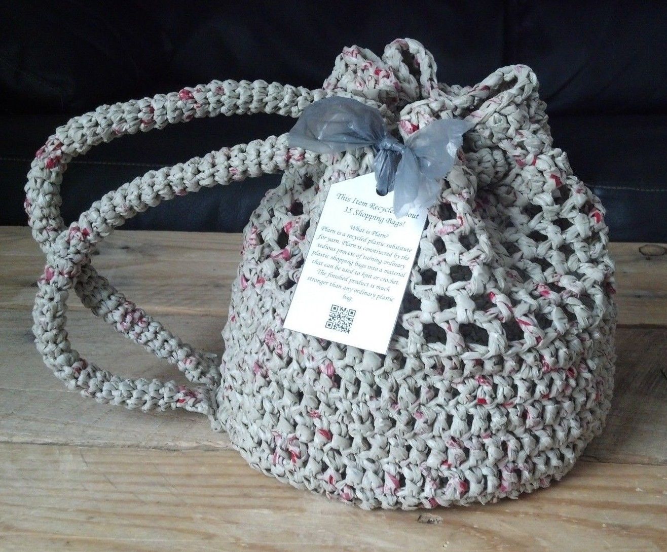 handbags made from recycled plastic bags