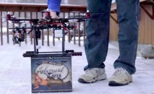 Beer delivery drone