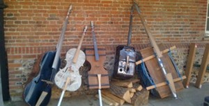 Recycled musical instruments